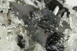 Clear Quartz Crystals With Pyrite & Sphalerite - Peru #271542-2